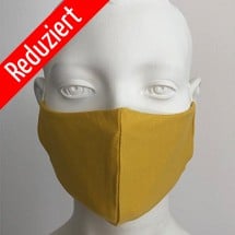 Máscara de primera calidad en tela de camiseta – color amarillo