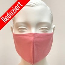 Máscara de primera calidad en tela de camiseta – color coral