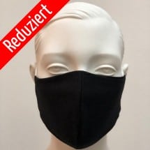 Máscara de primera calidad en tela de camiseta – color negro